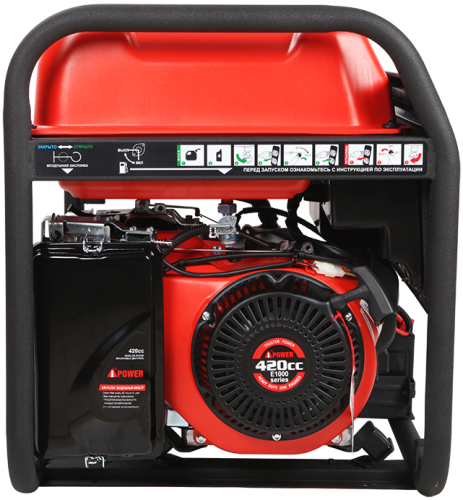 Портативный бензиновый генератор A-iPower A6500EA фото 4