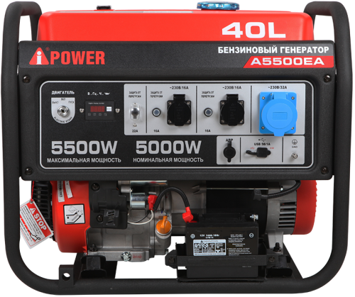 Портативный бензиновый генератор A-iPower A5500EA фото 5