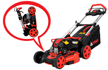 Складная газонокосилка бензиновая самоходная A-iPower AM53S