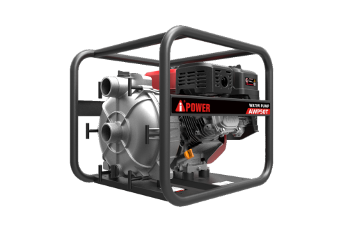 Бензиновая мотопомпа для грязной воды A-iPower AWP50T фото 2