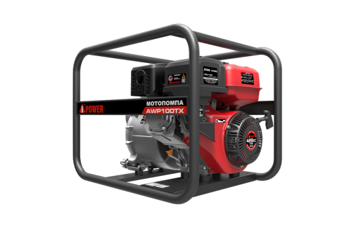 Бензиновая мотопомпа для сильнозагрязнённой воды A-iPower AWP100TX фото 5