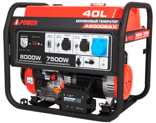 Портативный бензиновый генератор A-iPower A8000EAX фото 4