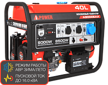 Портативный бензиновый генератор A-iPower A9000EAX
