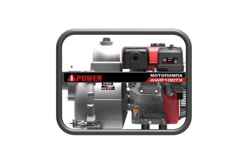 Бензиновая мотопомпа для сильнозагрязнённой воды A-iPower AWP100TX фото 3