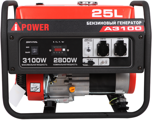 Портативный бензиновый генератор A-iPower A3100 фото 5