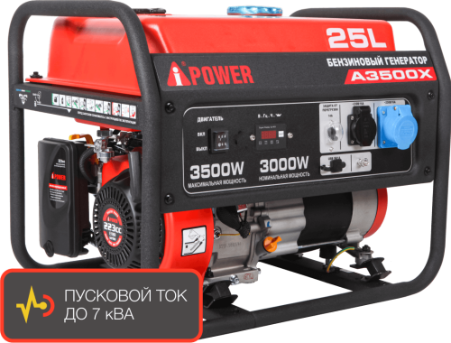 Портативный бензиновый генератор A-iPower A3500X