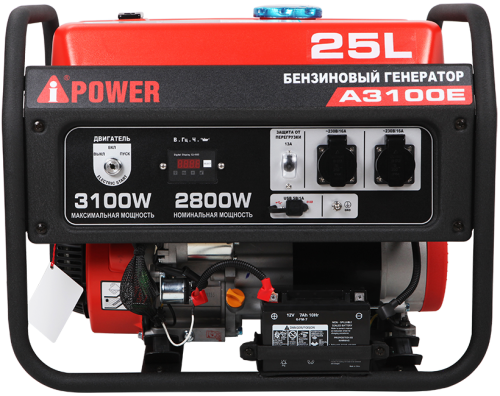 Портативный бензиновый генератор A-iPower A3100E фото 5